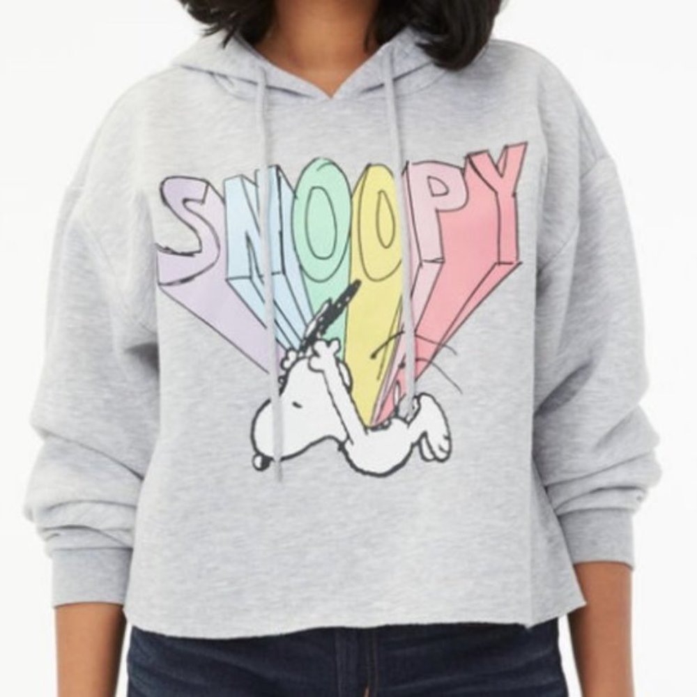 Snoopy Cropped Hoodie